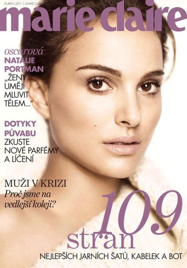 MARIE CLAIRE CZECH magazine side cover  April 2011