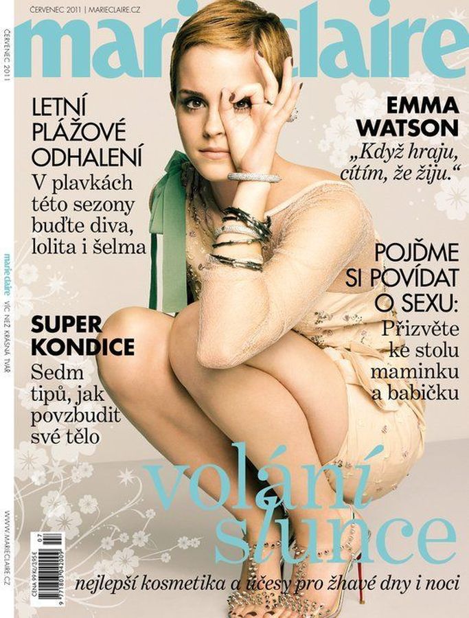 MARIE CLAIRE CZECH magazine side cover  July 2011