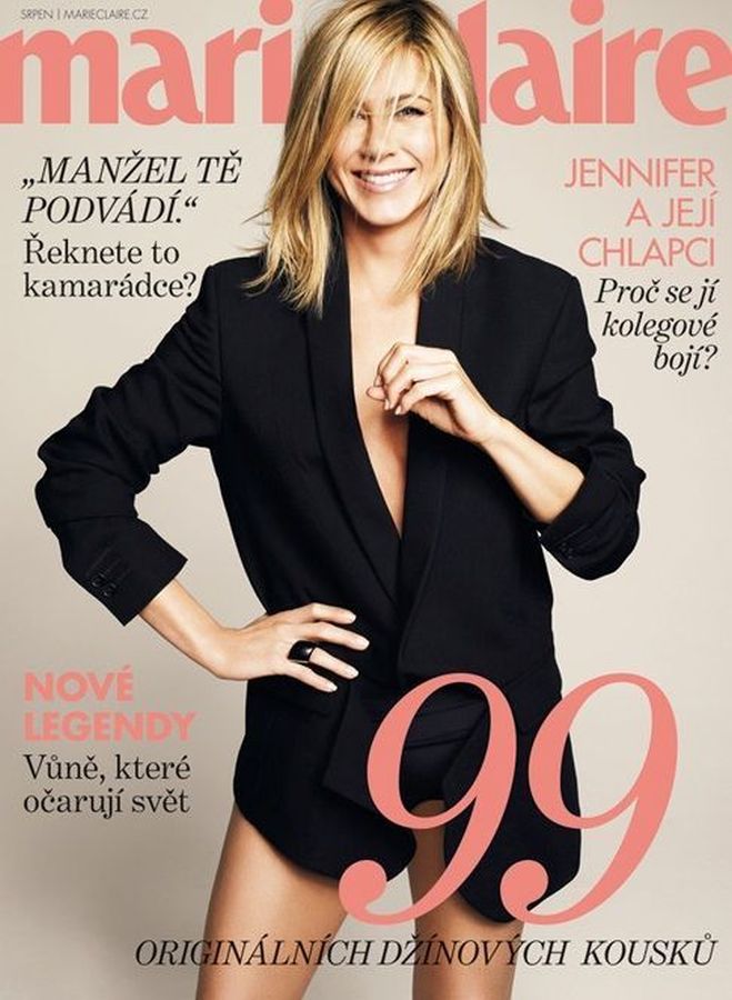 MARIE CLAIRE CZECH magazine side cover  August 2011
