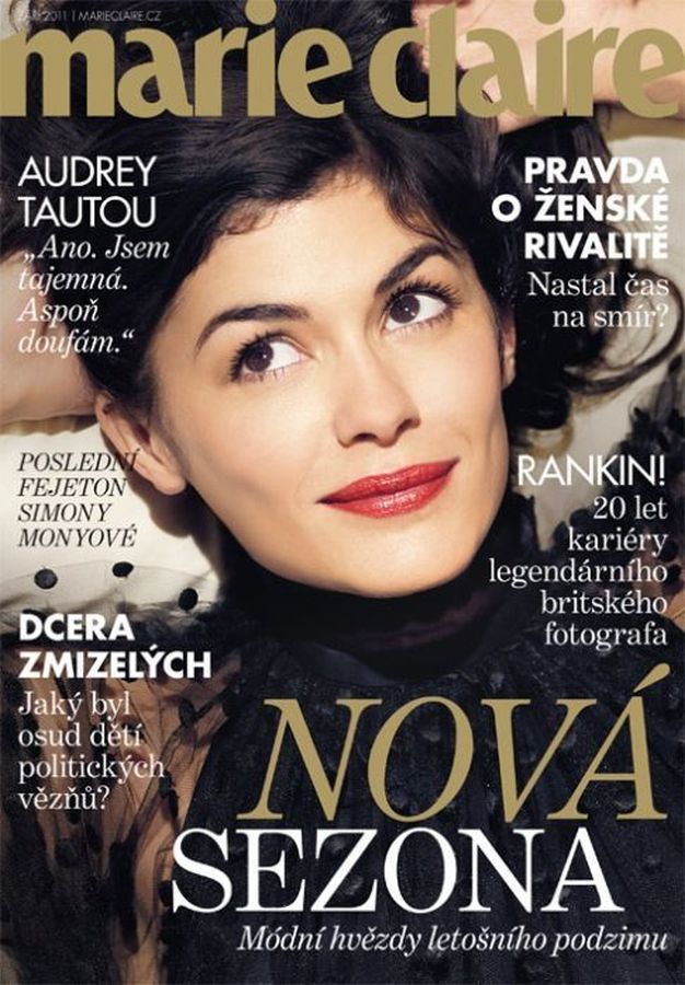 MARIE CLAIRE CZECH magazine side cover  September 2011