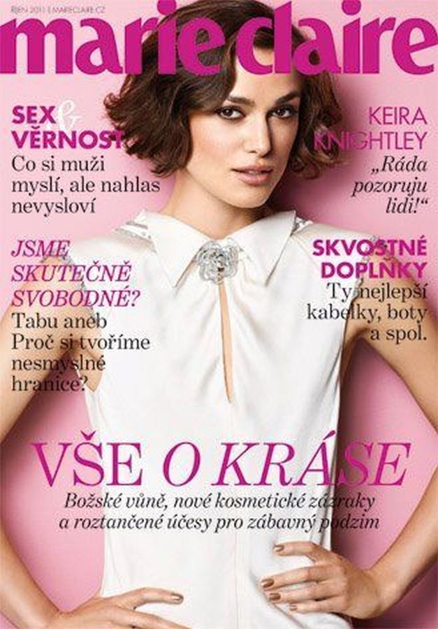 MARIE CLAIRE CZECH magazine side cover  October 2011