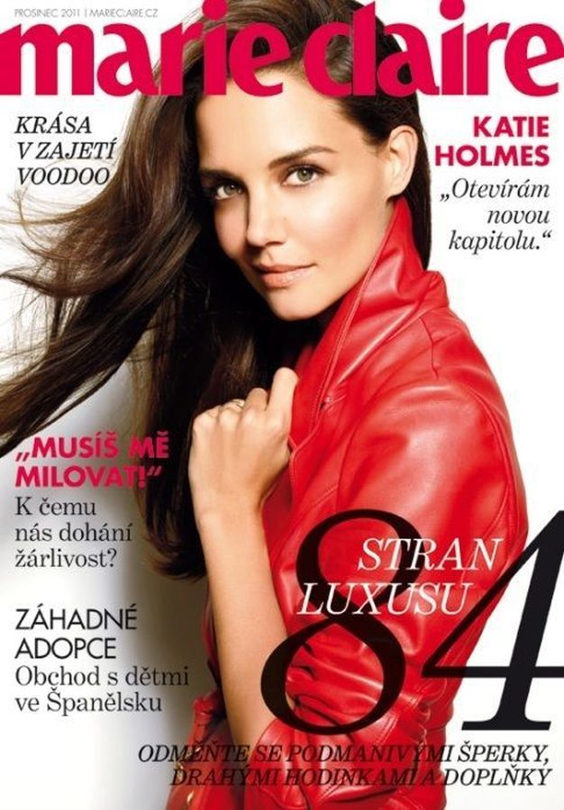 MARIE CLAIRE CZECH magazine side cover  December 2011