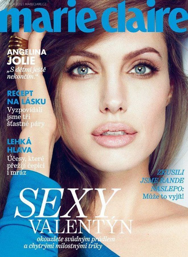 MARIE CLAIRE CZECH magazine side cover  February 2012