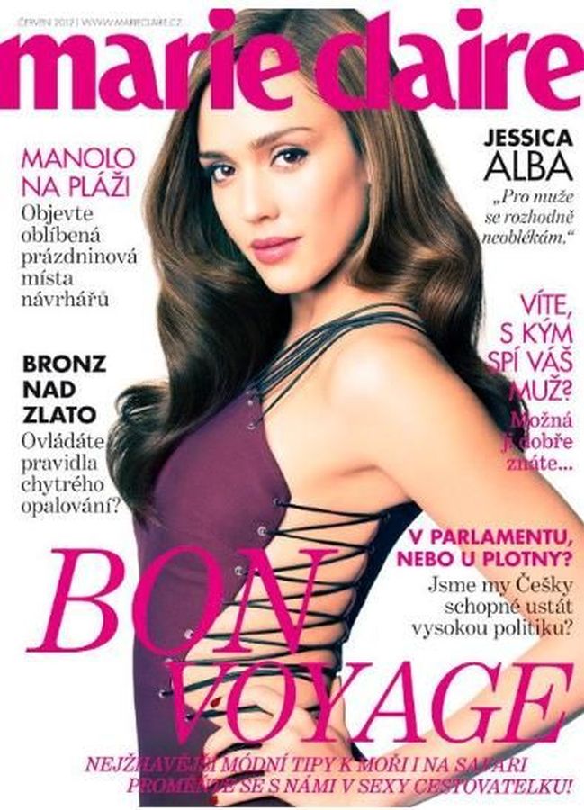 MARIE CLAIRE CZECH magazine side cover  June 2012