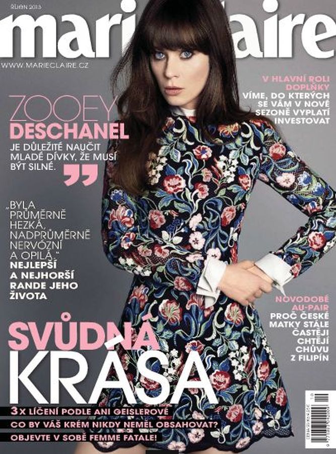MARIE CLAIRE CZECH magazine side cover  October 2013
