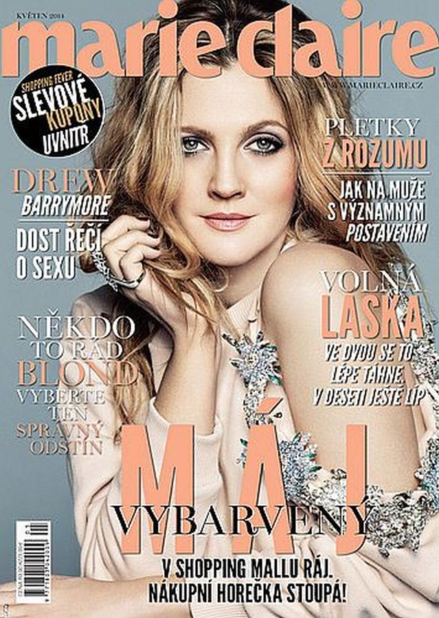 MARIE CLAIRE CZECH magazine side cover  May 2014