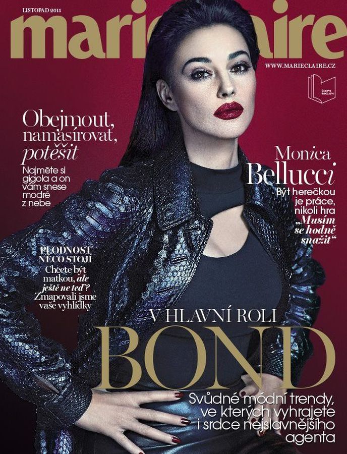 MARIE CLAIRE CZECH magazine side cover  November 2015