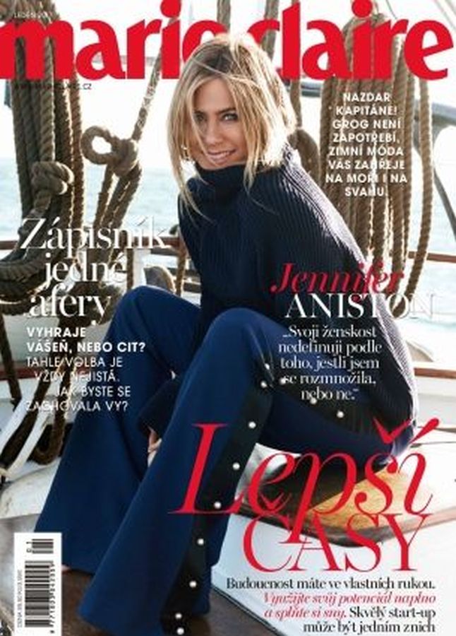 MARIE CLAIRE CZECH magazine side cover  January 2017