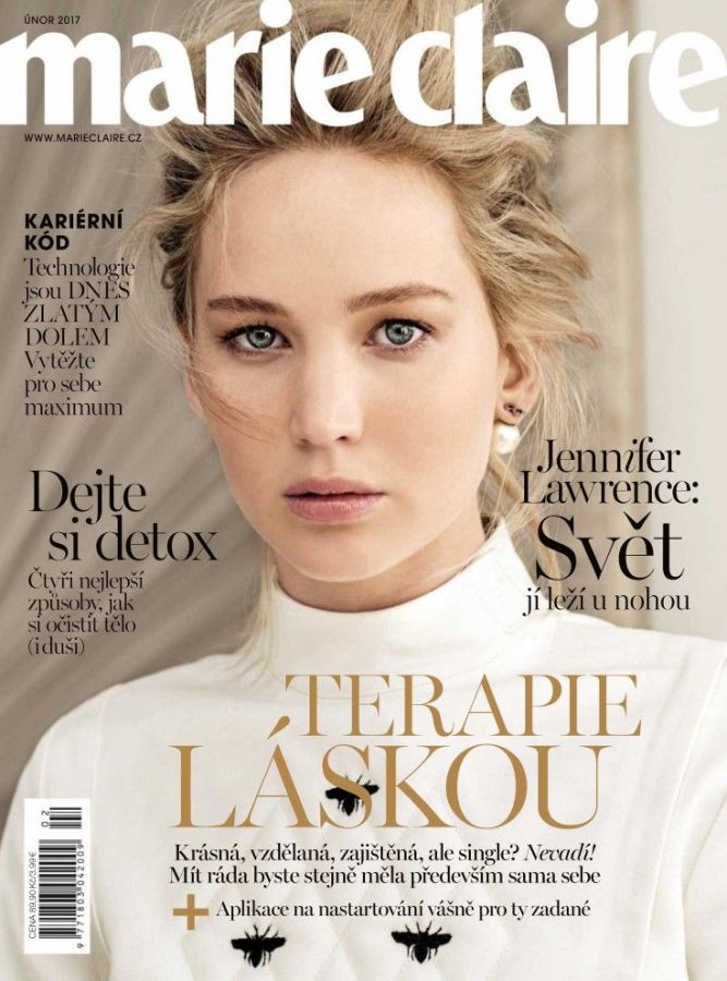 MARIE CLAIRE CZECH magazine side cover  February 2017