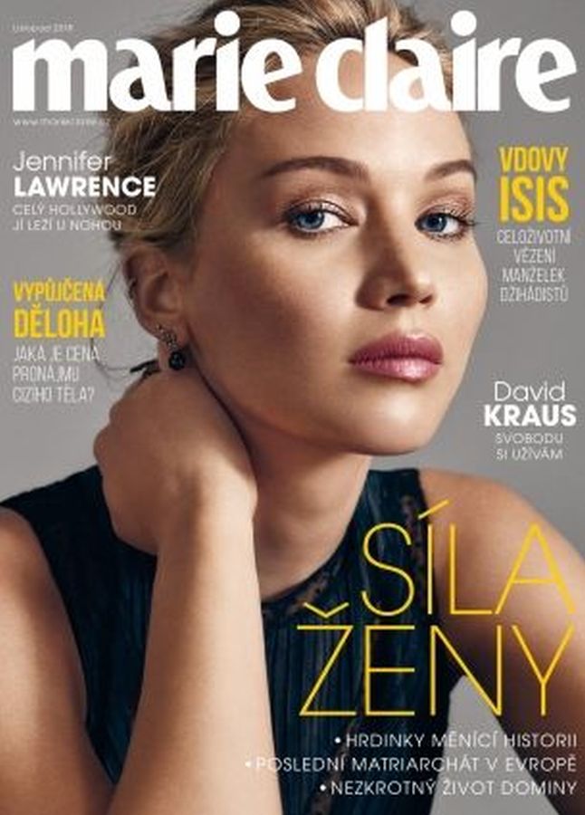 MARIE CLAIRE CZECH magazine side cover  November 2018