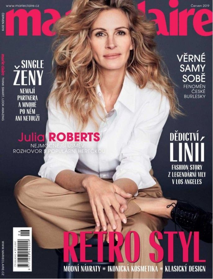 MARIE CLAIRE CZECH magazine side cover  June 2019