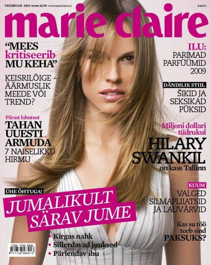 MARIE CLAIRE ESTONIA magazine side cover  February 2010