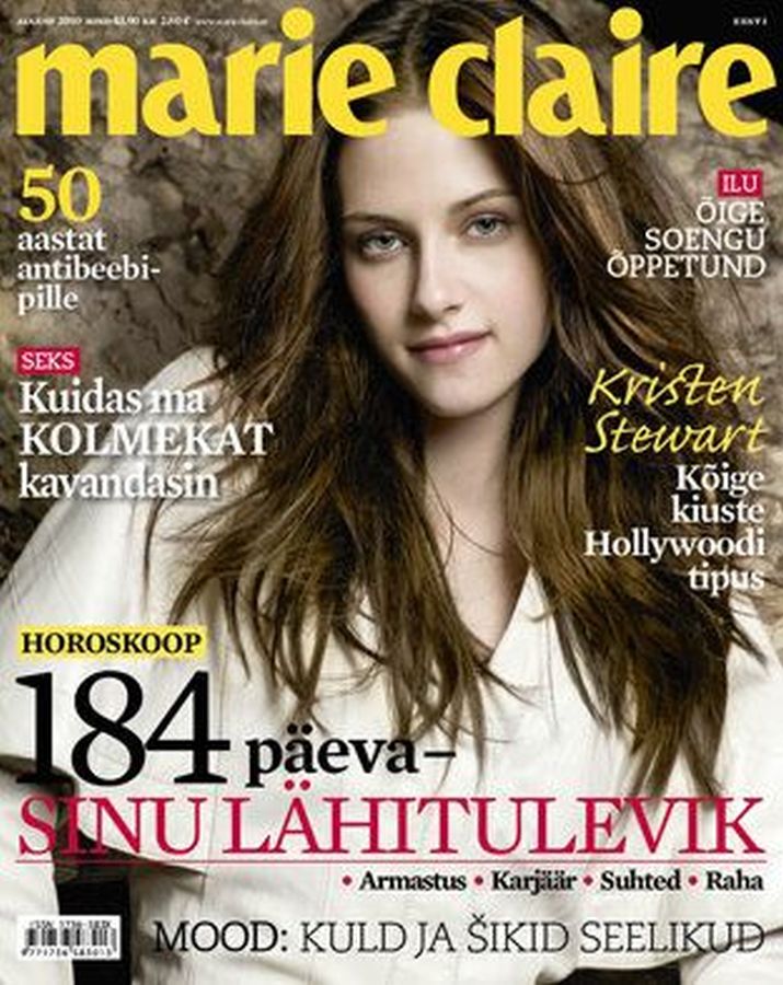 MARIE CLAIRE ESTONIA magazine side cover  August 2010