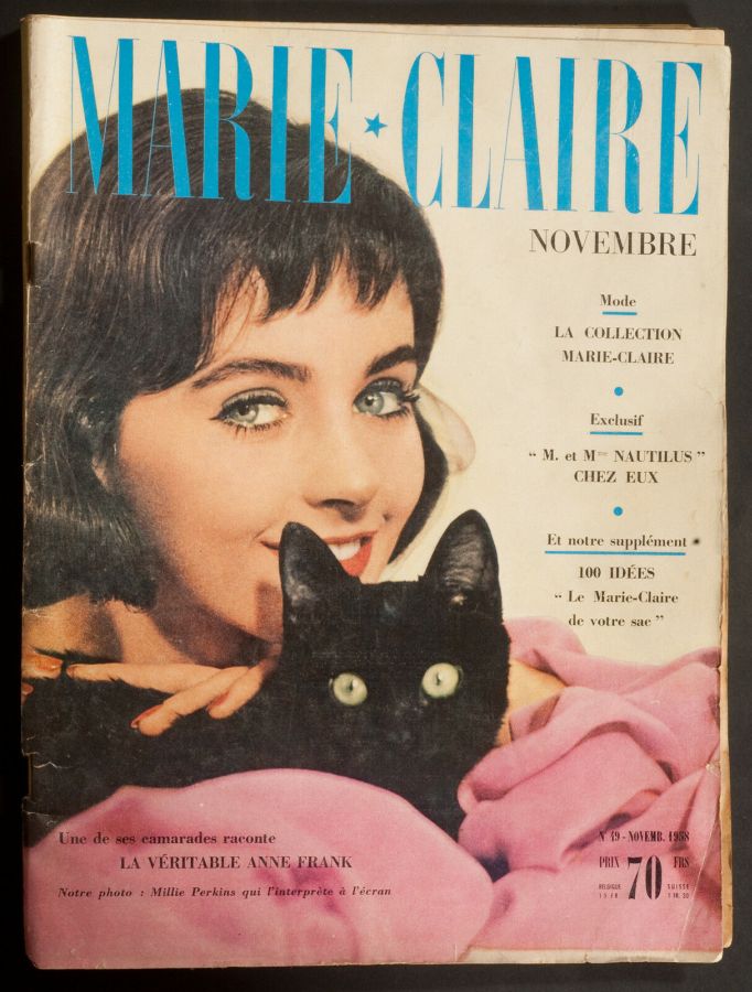MARIE CLAIRE FRANCE magazine side cover  November 1958