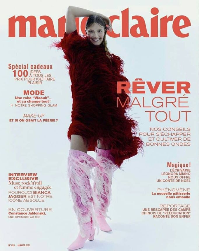 MARIE CLAIRE FRANCE magazine side cover  January 2021