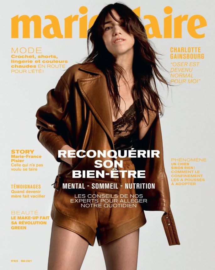 MARIE CLAIRE FRANCE magazine side cover  May 2021