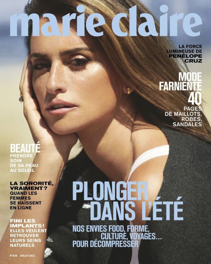 MARIE CLAIRE FRANCE magazine side cover  July 2022