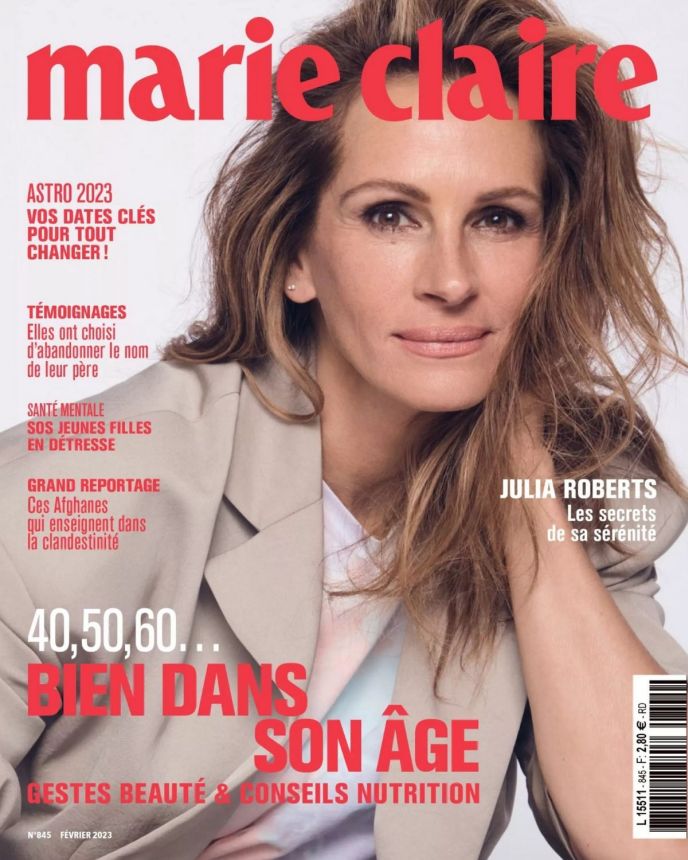 MARIE CLAIRE FRANCE magazine side cover  February 2023