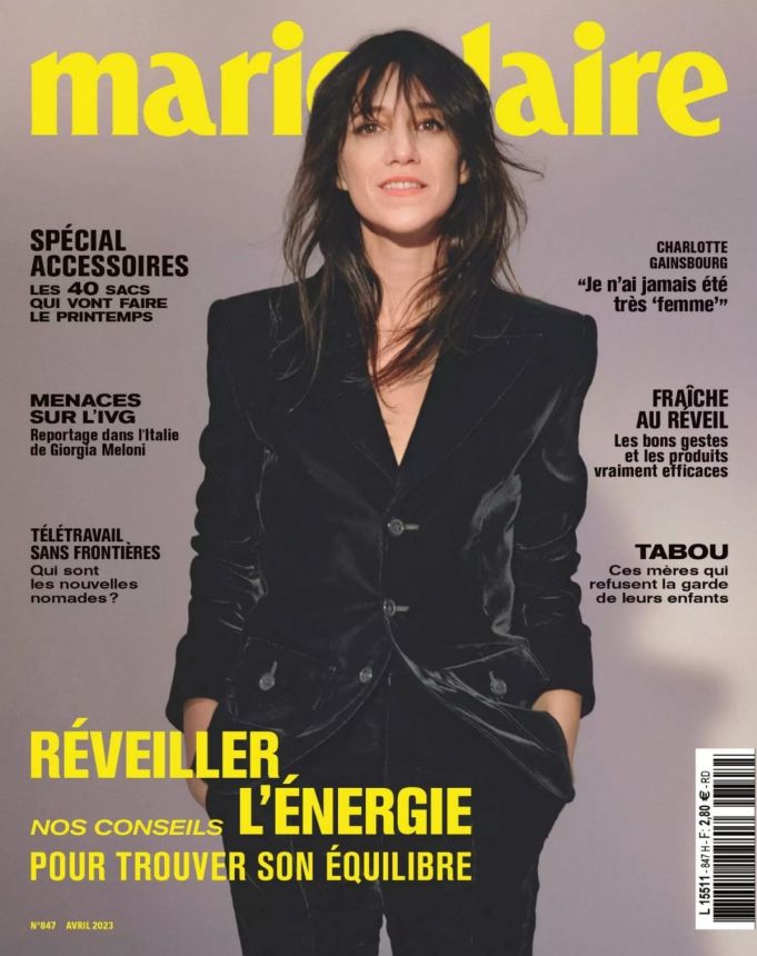 MARIE CLAIRE FRANCE magazine side cover  April 2023