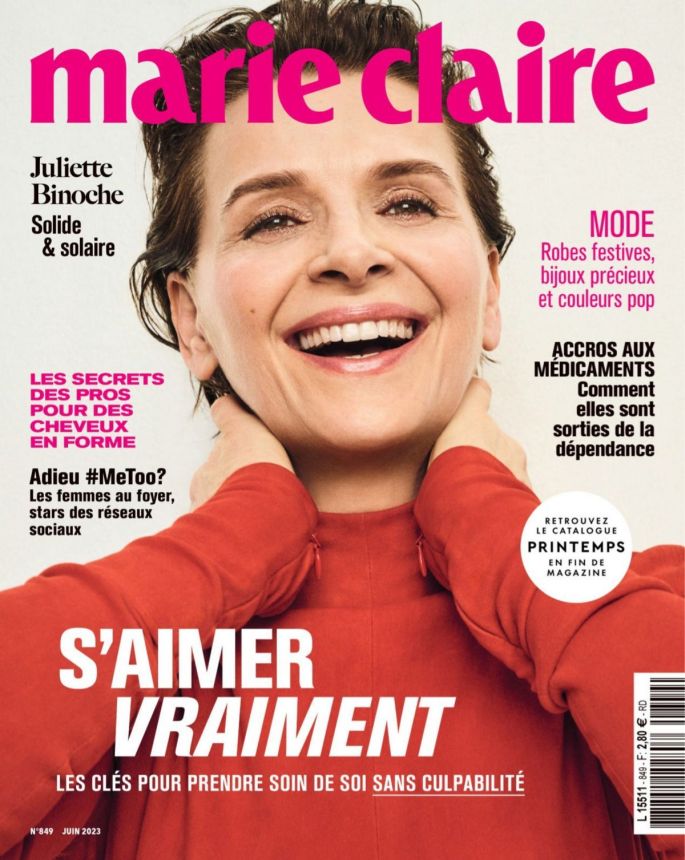 MARIE CLAIRE FRANCE magazine side cover  June 2023