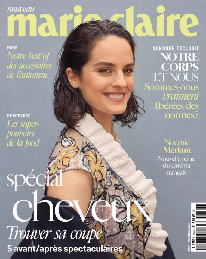 MARIE CLAIRE FRANCE magazine side cover  November 2023