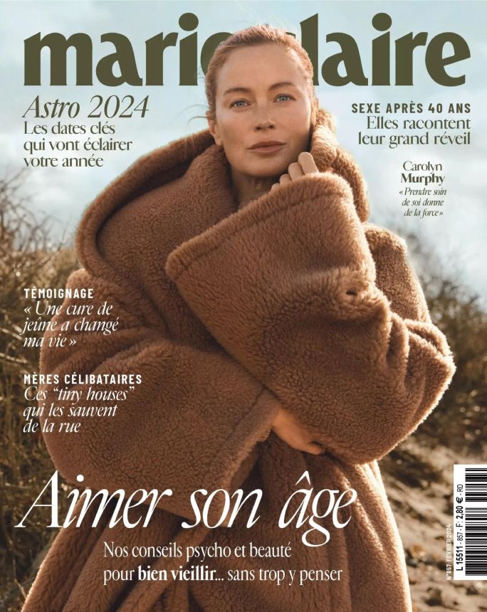 MARIE CLAIRE FRANCE magazine side cover  February 2024