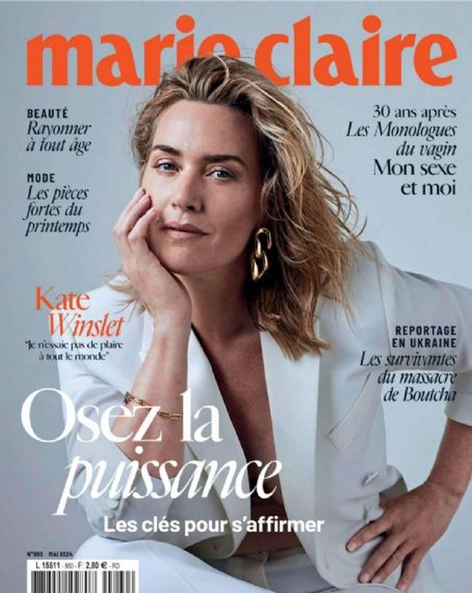 MARIE CLAIRE FRANCE magazine side cover  May 2024