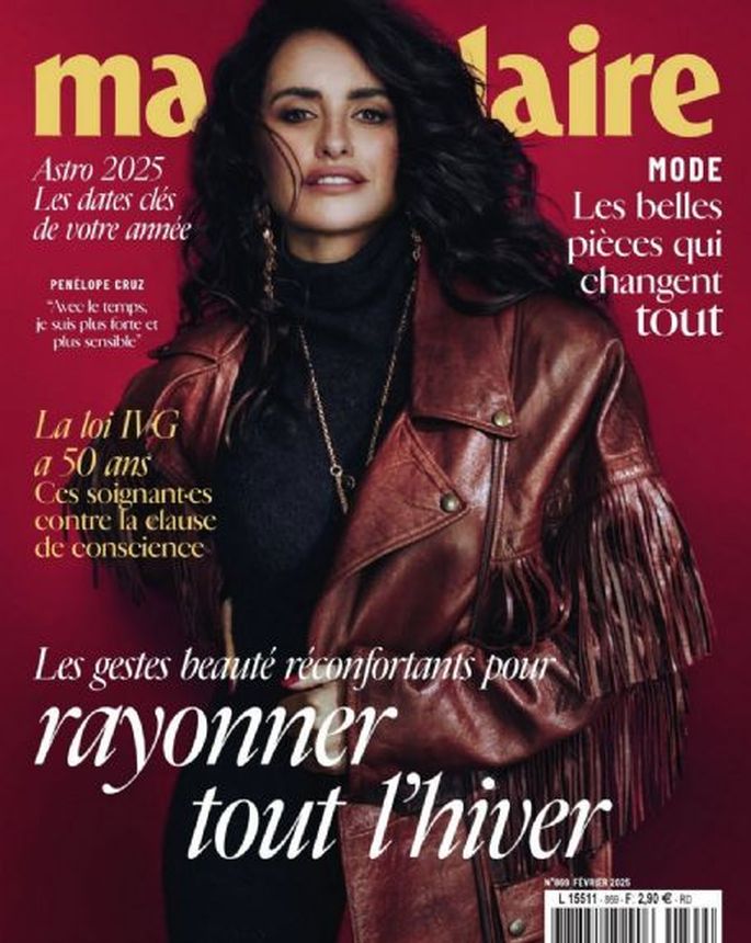 MARIE CLAIRE FRANCE magazine side cover  February 2025