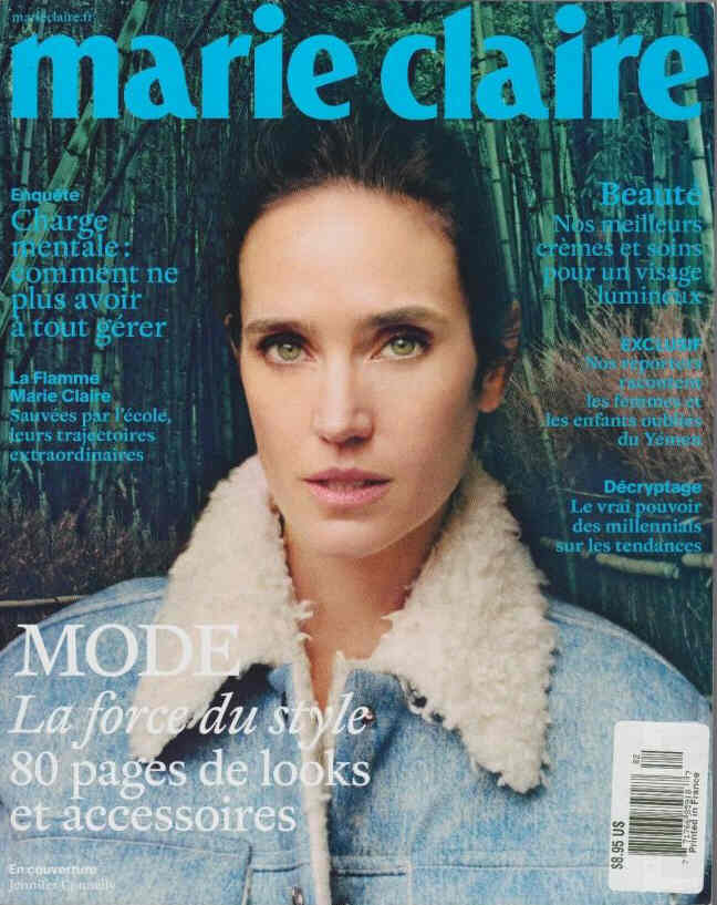 MARIE CLAIRE FRANCE magazine side cover  October 2017