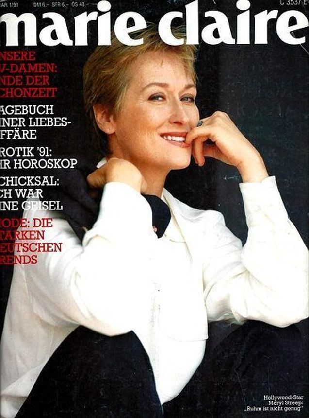 MARIE CLAIRE GERMANY magazine side cover  January 1991