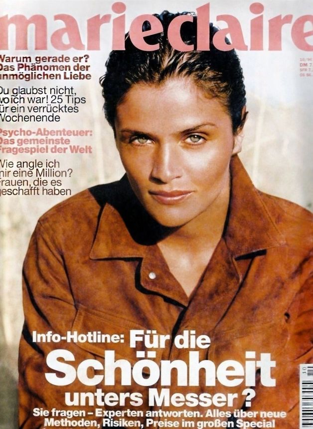 MARIE CLAIRE GERMANY magazine side cover  October 1996
