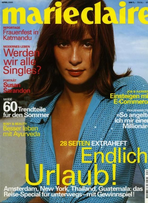 MARIE CLAIRE GERMANY magazine side cover  April 2000