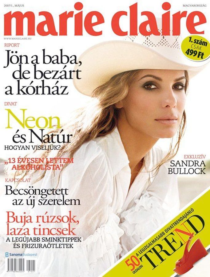 MARIE CLAIRE HUNGARY magazine side cover  May 2007