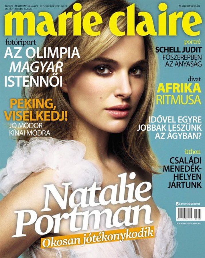 MARIE CLAIRE HUNGARY magazine side cover  August 2008