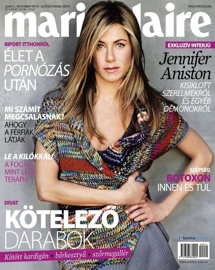 MARIE CLAIRE HUNGARY magazine side cover  November 2009