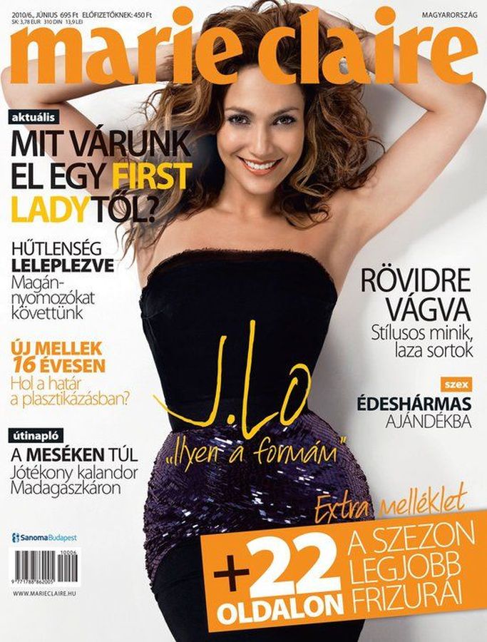 MARIE CLAIRE HUNGARY magazine side cover  June 2010