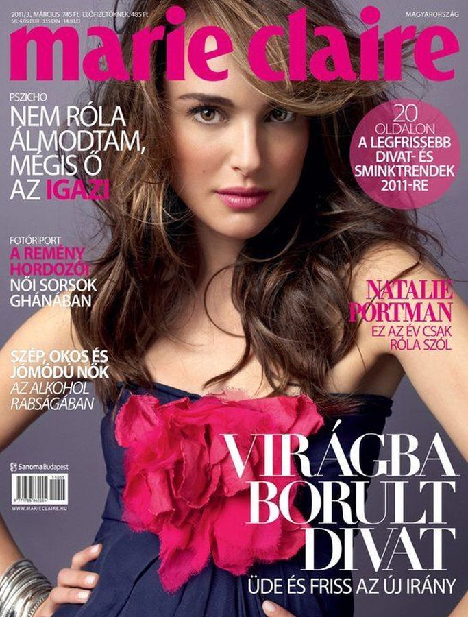 MARIE CLAIRE HUNGARY magazine side cover  March 2011