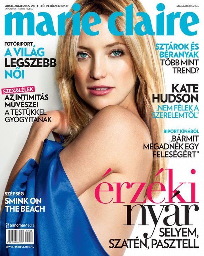 MARIE CLAIRE HUNGARY magazine side cover  August 2011