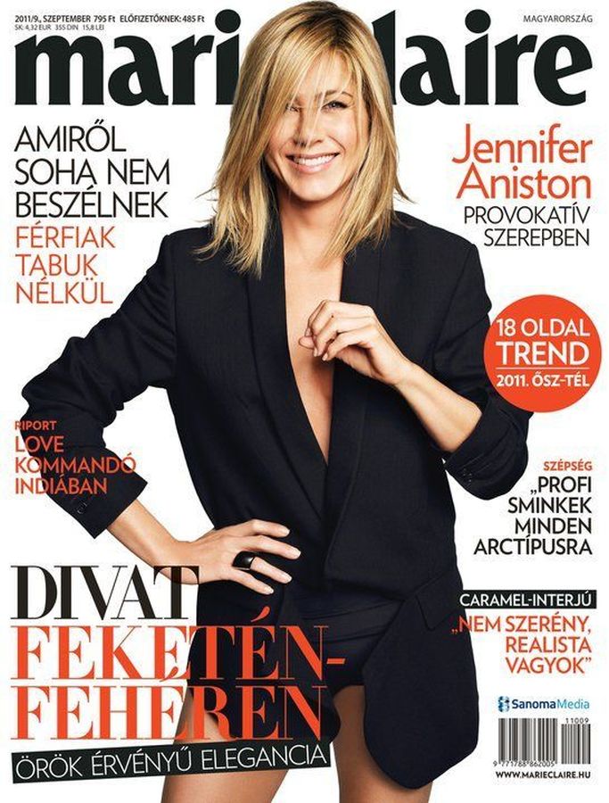 MARIE CLAIRE HUNGARY magazine side cover  September 2011