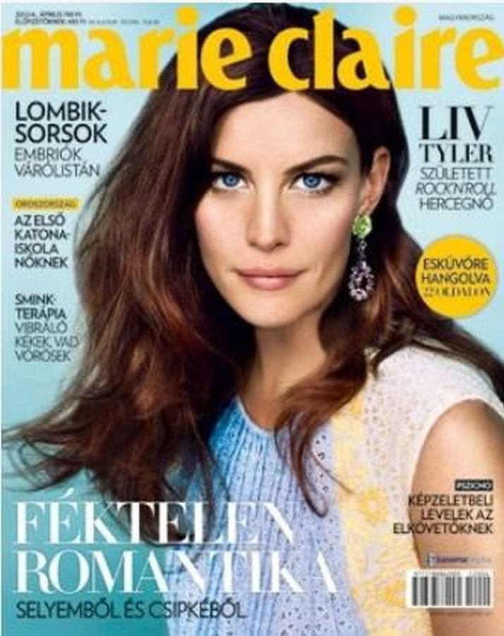 MARIE CLAIRE HUNGARY magazine side cover  April 2012