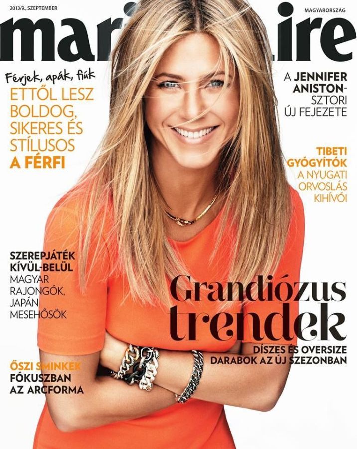 MARIE CLAIRE HUNGARY magazine side cover  September 2013