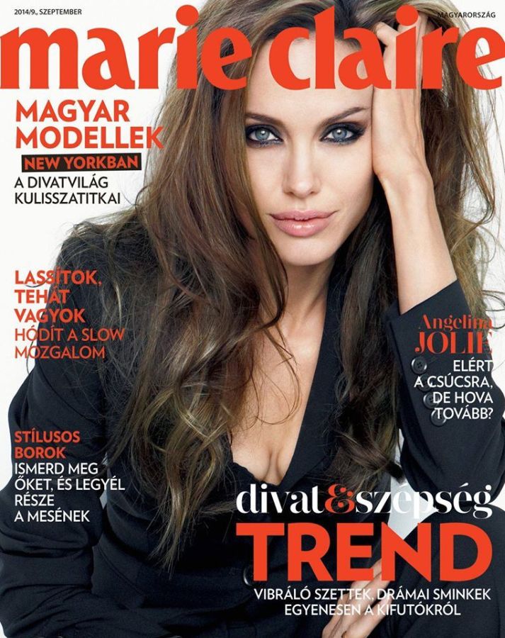 MARIE CLAIRE HUNGARY magazine side cover  September 2014