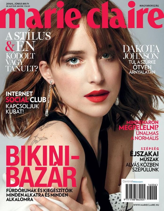 MARIE CLAIRE HUNGARY magazine side cover  June 2016