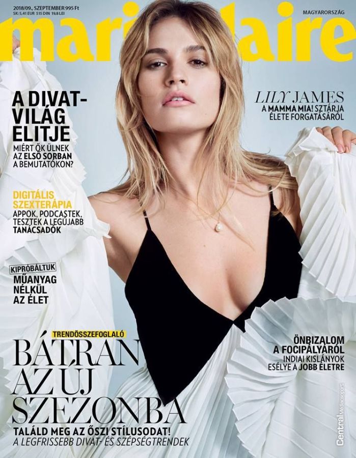 MARIE CLAIRE HUNGARY magazine side cover  September 2018