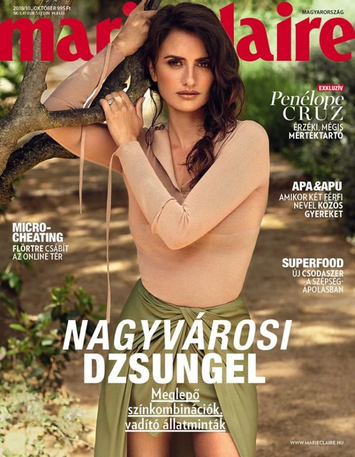 MARIE CLAIRE HUNGARY magazine side cover  October 2018
