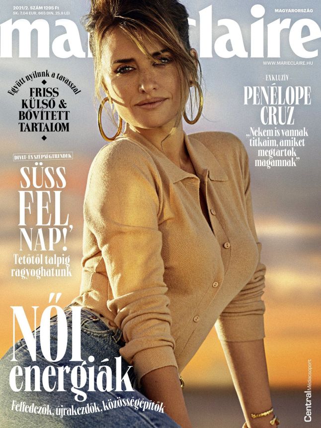 MARIE CLAIRE HUNGARY magazine side cover  February 2021