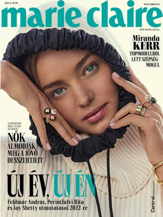 MARIE CLAIRE HUNGARY magazine side cover  August 2021