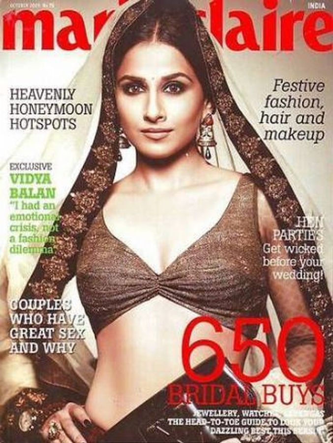 MARIE CLAIRE INDIA magazine side cover  October 2009