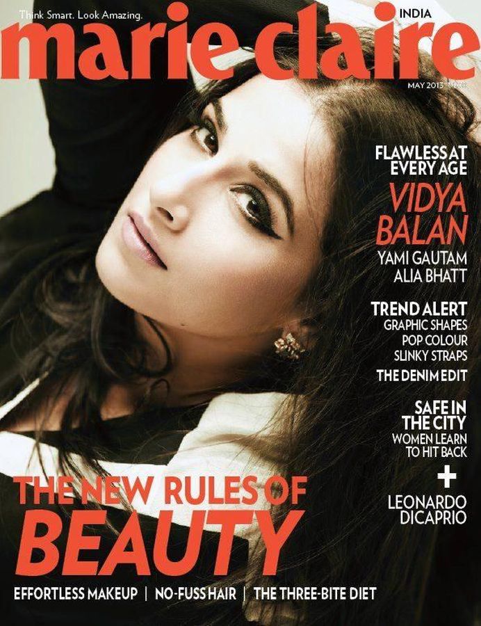 MARIE CLAIRE INDIA magazine side cover  May 2013