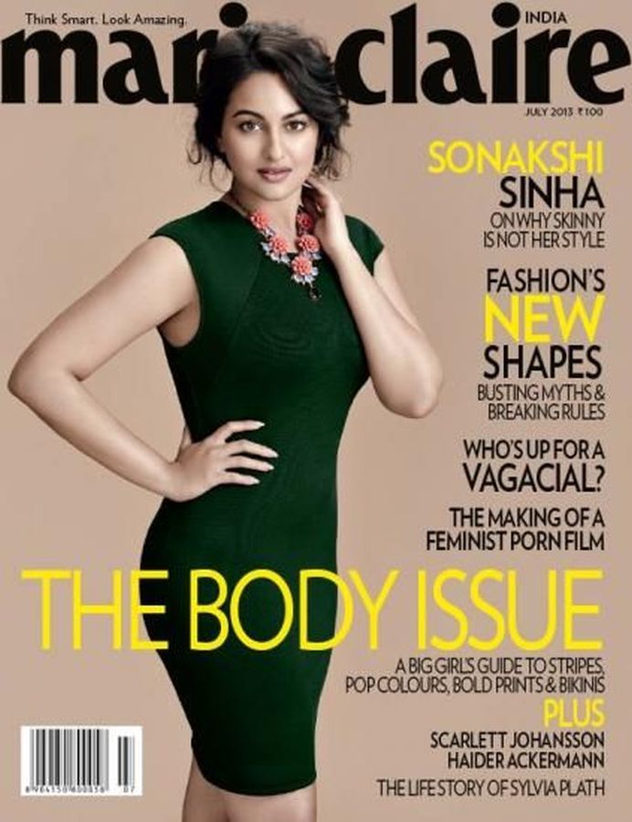 MARIE CLAIRE INDIA magazine side cover  July 2013